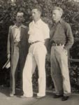 Papa with Toby and friend, acting cool...