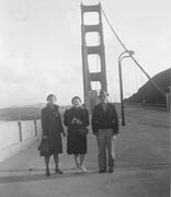 Nana with her parents, San Francisco