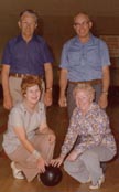 Bowling with friends, Feb 1976