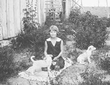 Nana with her dogs