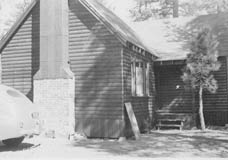 Summer, 1952 - the chimney is not yet finished in granite