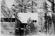 July 1951 - the roof being completed